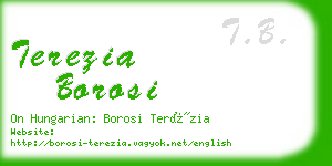 terezia borosi business card